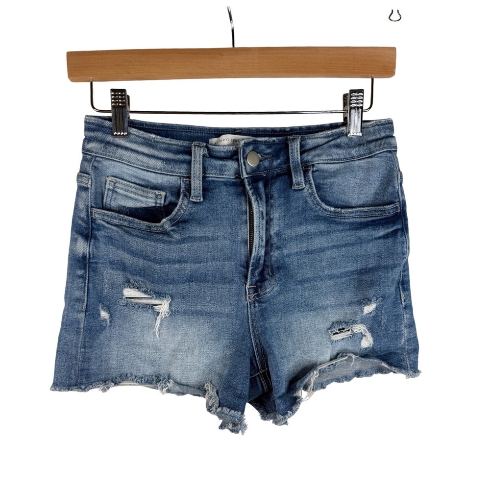 Altar'd State‎ High Rise Denim Shorts size Small Blue